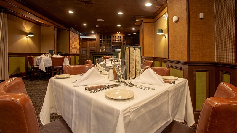 Upstairs dining room facing the bar